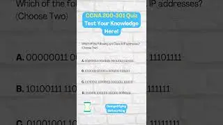 CCNA Quiz 41:Class A IP Address binary #ccna #learning #cisco #ccnaroutingandswitching #shorts