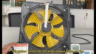 12 inch 2800RPM BLDC Exhaust Fan #mingletec #bldc #exhaustfan #manufacturer #ventilation #fyp
