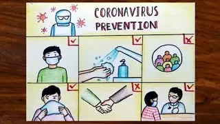 coronavirus preventing Awareness poster Drawing /COVID 19 Awarenass poster Easy Drawing / FC TECH