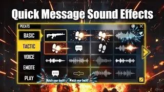 Free fire 'Quick messages all sound effects | ff text message sound effect 2026