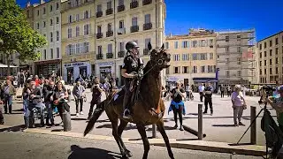 Manifestation contre la flamme et les Jeux Olympique à Marseille 8 mai 2024