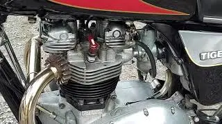 HARRIS TRIUMPH TIGER 750 FOR SALE. WALK ROUND AND START UP