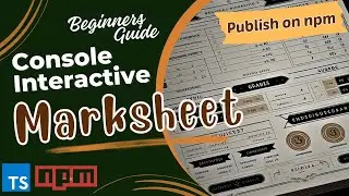 Console interactive marksheet using typescript and inquirer