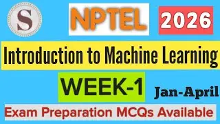 Machine Learning Week 1 Quiz Answers | NPTEL 2026 | Assignment Solutions