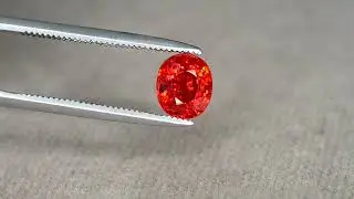 Natural 1.70Ct Intense Orange Spessartite Garnet Lovely Ring Size Loose Gemstone - Fusayfisaa.com