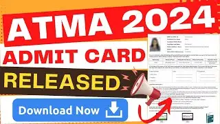 atma admit card 2024 | aims atma admit card | how to download atma admit card