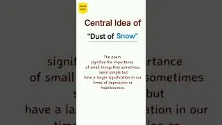 #English#central#Idea#class10 #central#idea