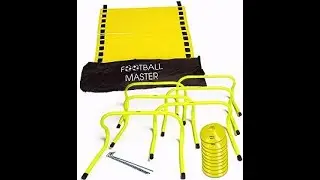 Football Master  Fitness Speed Training Equipment Exercise Aid Set  Includes 6 X 15 cm Speed Hurdles