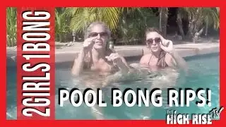 Underwater Bong Rips: Poolside Mansion Smoking