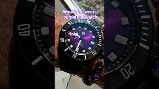 Would you wear a purple dial watch? #divewatch #diverswatch #purpledial
