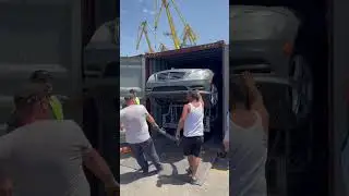 How to get the car out of the container #youtuber #export #love #cars #music #germany #gaming