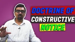 Doctrine of Constructive Notice
