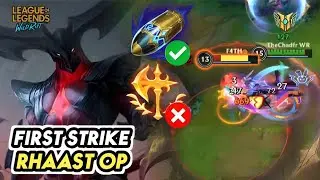 FIRST STRIKE RHAAST RETURNS AND STILL OP! 🔥🔥 (INSANE BURST DAMAGE) | Wild Rift