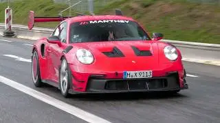 Cars Leaving N&uuml;rburgring Tankstelle - C63 Black Series, Viper ACR, Litchfield GT-R, MR 992 GT3 RS