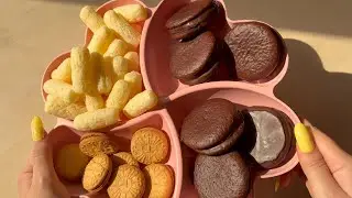 Chocolate Cookie Crunch ASMR 🔊 | No Talking #asmr #cookies #chocopie #asmraddict #notalkingasmr #fyp