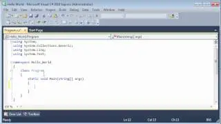 C# Hello World - English