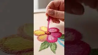 Handmade Art & Embroidery#shorts#embroidery#handicraft#artshorts#satisfying#stitching#diy