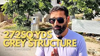 The Best 272 sq yards Grey Structure Package by Dzzynr Homes in Bahria Town Karachi
