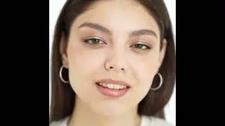 Eyeling Green lenses on grey eyes
