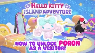 How to unlock PORON as a visitor! 🩵☁️ Hello Kitty Island Adventure DETAILED, past event clothing