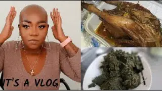 OSHIWAMBO TRADITIONAL FOOD PREP,  BALD HEAD CHALLNGE AND BOOK REVIEW, NAMIBIAN YOUTUBER, VLOG