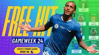 FPL GW24 FREE HIT TEAM | Fantasy Premier League Tips 2025/26