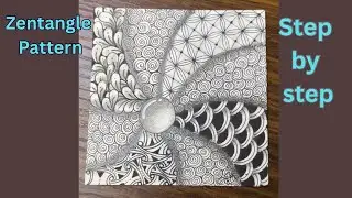 When Lines Meet Mindfulness &ndash; Zentangle Magic&rdquo;| Drawing Tutorial For Beginners 