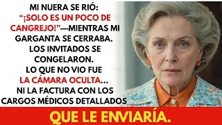 La “broma” de mi nuera casi me mata—guardé la prueba y le envié la factura detallada.
