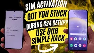 How To Set Up Galaxy S24 Ultra Without Active SIM eSIM Bypass Setup Process Samsung Devices Fix S24