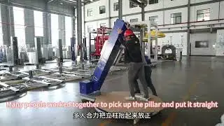 Pallet wrapping machine Operation tutorial video (Leona 25049021 order)