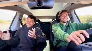 Max Marchione riding shotgun with Marwan