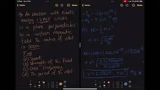 Module 6 Electromagnetism Set3 Q10 Charged particles in uniform magnetic fields