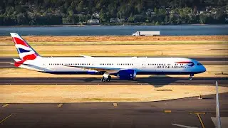 [4K] STUNNING TAKEOFFS AND LANDINGS | Portland International Airport plane spotting [PDX / KPDX]