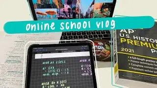 online school vlog || get productive with me