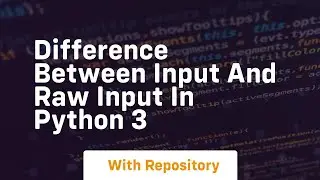 difference between input and raw input in python 3