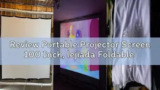 Review Portable Projector Screen 100 Inch, lejiada Foldable Movie Screen for Outdoor & Indoor Use, 1
