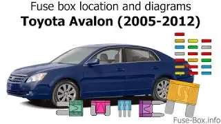 Fuse box location and diagrams: Toyota Avalon (2005-2012)