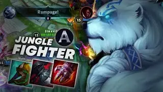 VOLIBEAR WILD RIFT : BUILD JUNGLE FIGHTER IS OP ! GAMEPLAY ( A RATING ) SEASON 10