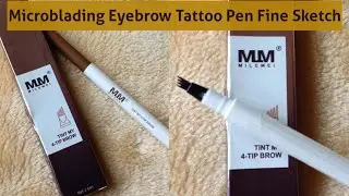 NEW Microblading Eyebrow Tattoo Pen Review and Demo
