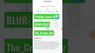 Blur trading starts soon⬆️ #kucoin_exchange #kucoin #binance #bitcoin #trending #shortsfeed #crypto