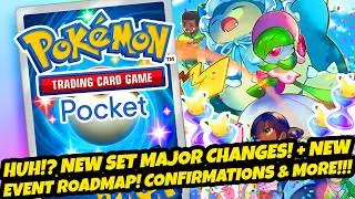 *HUHHH!? NEW SET MAJOR CHANGES!* + NEW EVENT ROADMAP! BIG CONFIRMATIONS & MORE (Pokémon TCG Pocket