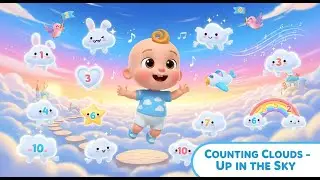Counting Clouds &ndash; Up in the Sky | Fun Kids Counting Song | Nursery Rhyme Adventure