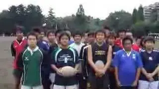 Toho Gakuen High School team's kickforcharity in Tokyo
