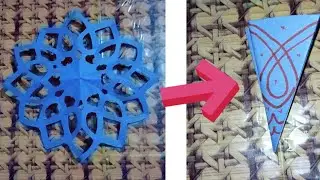 Beautiful Paper Snowflake ❄️ || How to make paper Snowflake ❄️ || Easy to make paper decor || 