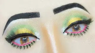 Soft Glam eye makeup for Mehndi look l Asian Bridal Makeup l Green Eye Makeup Tutorial step by step
