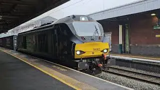 68002 intrepid powering out of Nuneaton  #funny #nottingham #Nuneaton #trainstation  #railway 