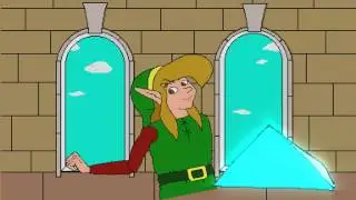 Link Breaks The Triforce of Courage