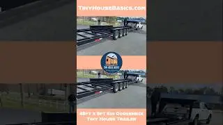 Custom 48ft x 8ft 6in wide Gooseneck Tiny House Trailer #tinyhouse #tinyhousetrailer
