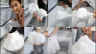 HER || SOLO WHITE FREEZER FROST SCRAPING AND EATING ONLY BITES ASMR