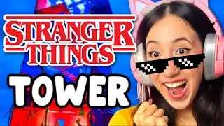 Eu COMPLETEI o SLAP TOWER de STRANGER THINGS no ROBLOX🔥